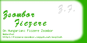zsombor ficzere business card